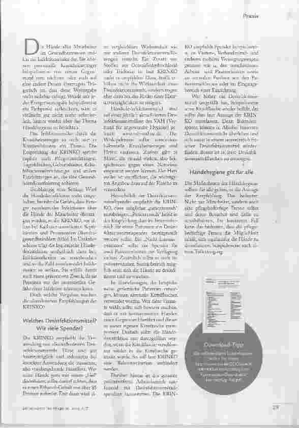 Vorschauseite 2: Händehygiene first!