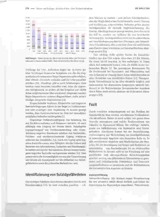 Vorschauseite 2: Suizid und Alter: Eine Bestandsaufnahme