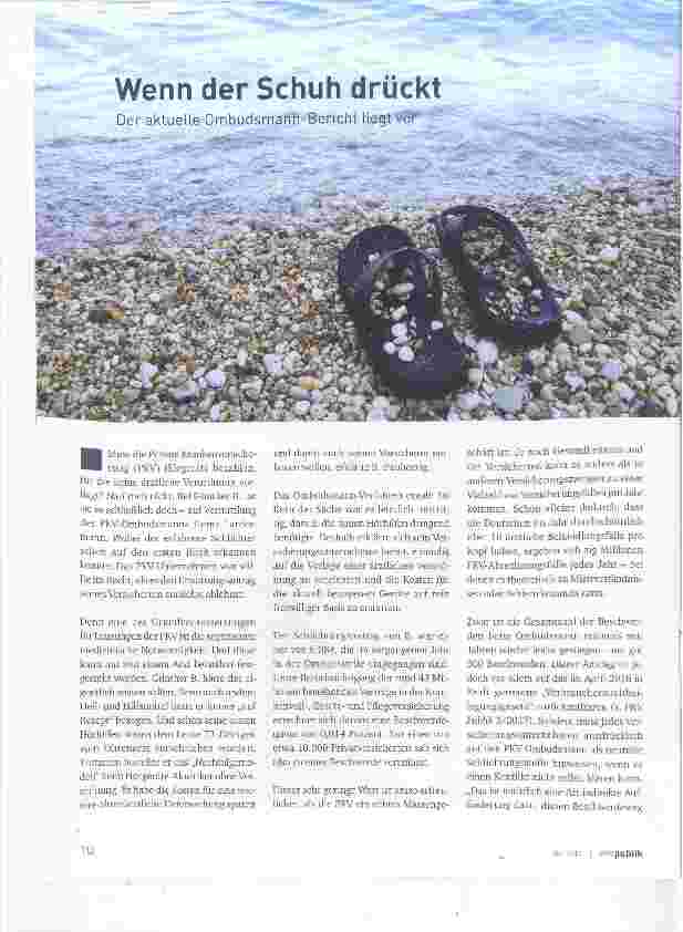 Vorschauseite 1: Wenn der Schuh drückt