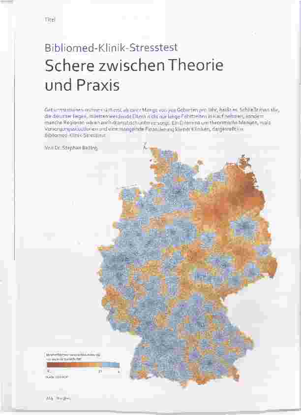 Vorschauseite 1: Bibliomed-Klinik-Stresstest Schere zwischen Theorie und Praxis