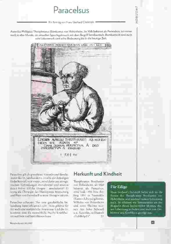 Vorschauseite 1: Paracelsus