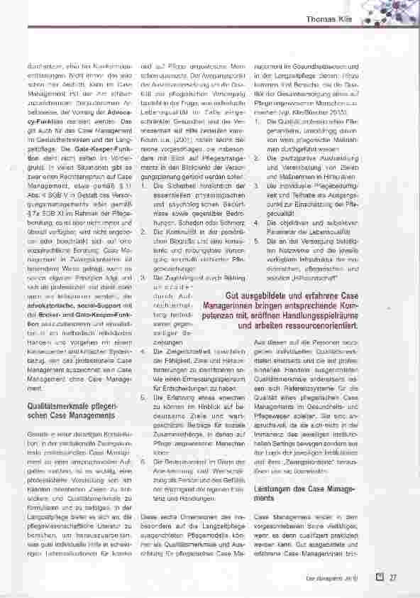Vorschauseite 2: Case Management in Gesundheitswesen und Langzeitpflege zwischen institutionellem Zwang und individueller Fallbegleitung