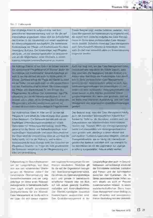 Vorschauseite 4: Case Management in Gesundheitswesen und Langzeitpflege zwischen institutionellem Zwang und individueller Fallbegleitung