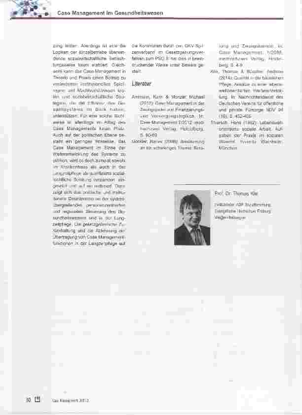 Vorschauseite 5: Case Management in Gesundheitswesen und Langzeitpflege zwischen institutionellem Zwang und individueller Fallbegleitung