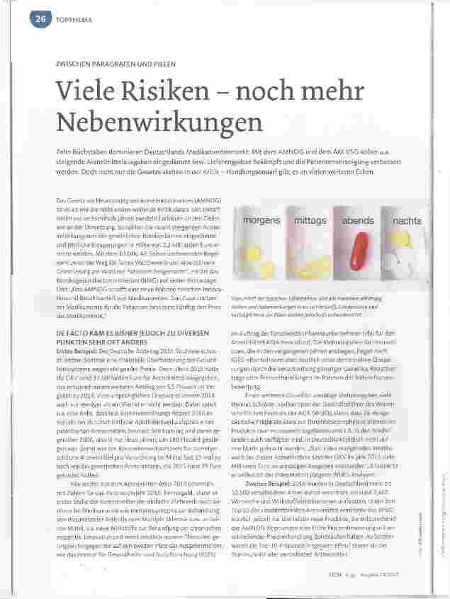 Vorschauseite 1: Viele Risiken - noch mehr Nebenwirkungen