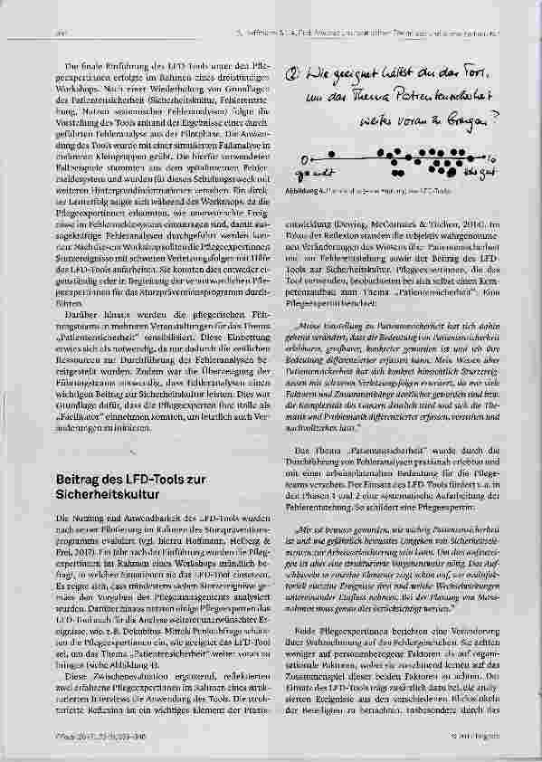 Vorschauseite 6: Die Analyse unerwünschter Ereignisse als Beitrag zur Sicherheitskultur im Kontext der Praxisentwicklung