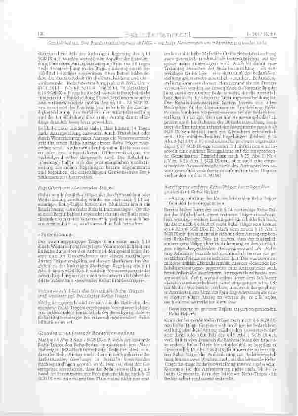 Vorschauseite 2: Das Bundesteilhabegesetz (BTHG) wichtige Neuerungen aus trägerübergreiiender Sicht-Teil II
