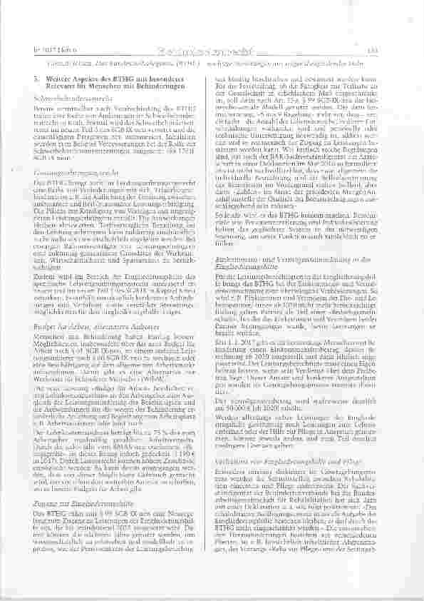 Vorschauseite 5: Das Bundesteilhabegesetz (BTHG) wichtige Neuerungen aus trägerübergreiiender Sicht-Teil II