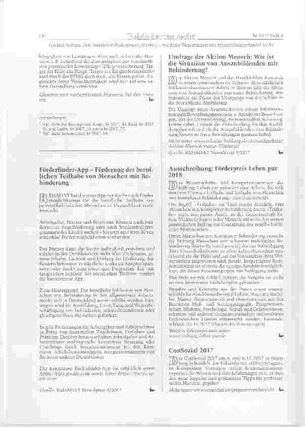Vorschauseite 6: Das Bundesteilhabegesetz (BTHG) wichtige Neuerungen aus trägerübergreiiender Sicht-Teil II