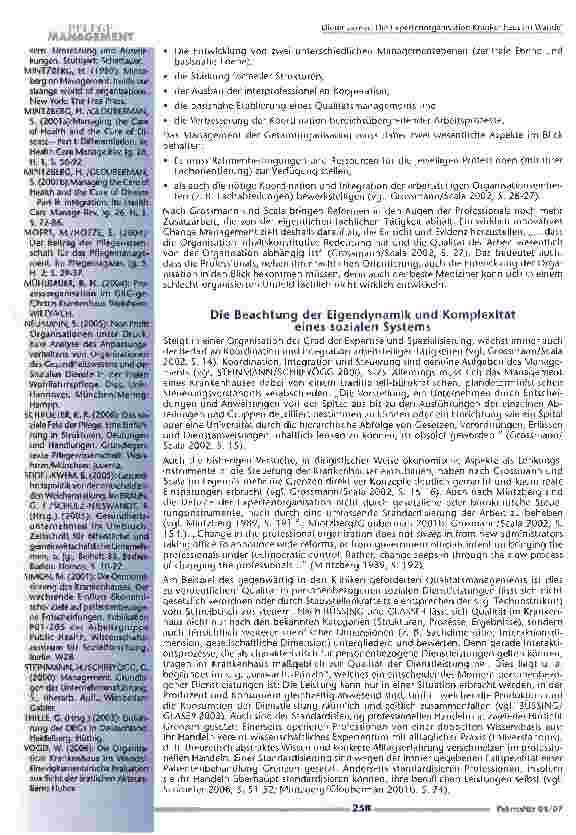 Vorschauseite 6: Die Expertenorganisation Krankenhaus im Wandel