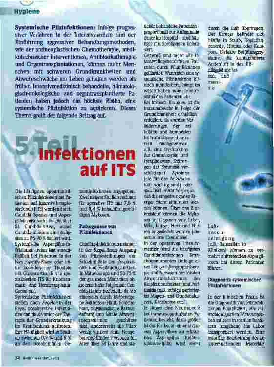 Vorschauseite 1: Infektionen auf ITS 5. Teil