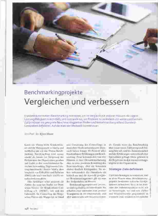 Vorschauseite 1: Benchmarkingprojekte Vergleichen und verbessern