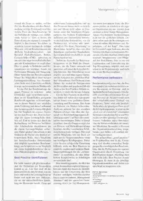 Vorschauseite 2: Benchmarkingprojekte Vergleichen und verbessern