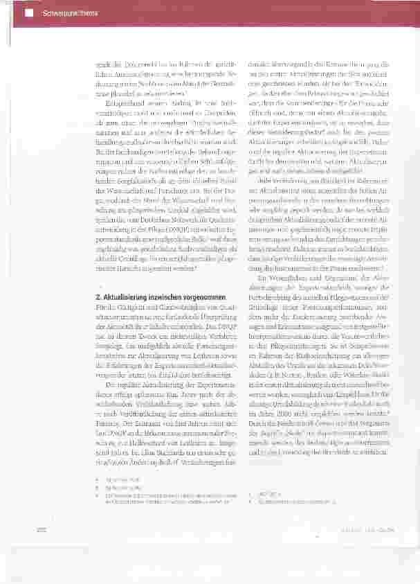 Vorschauseite 3: Die 2. Aktualisierung des Expertenstandards Dekubitusprophylaxe