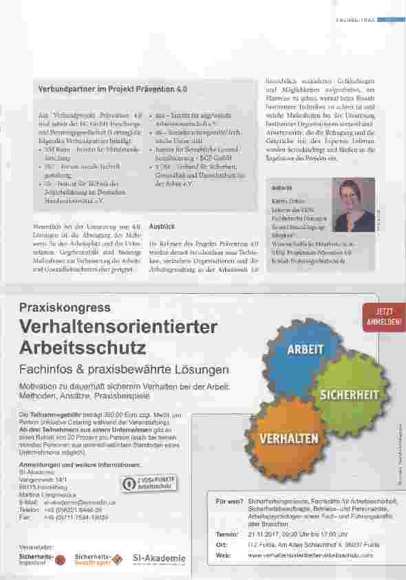 Vorschauseite 4: Gefährdungen und Belastungen in der Arbeitswelt von morgen