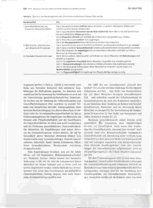 Vorschauseite 2: Das Nationale Gesundheitsziel Gesund älter werden
