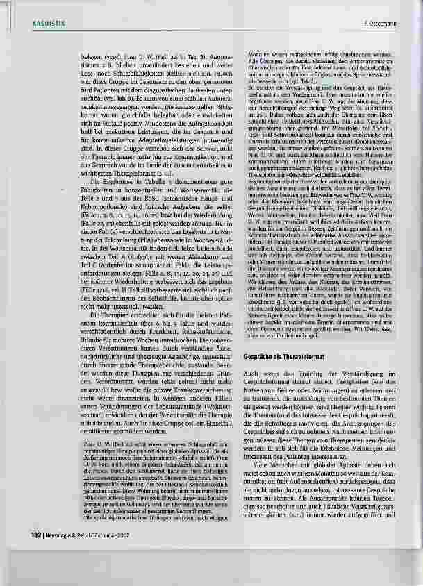 Vorschauseite 5: Globale Aphasie: Erfahrungsbericht aus langjährigen Sprachtherapien