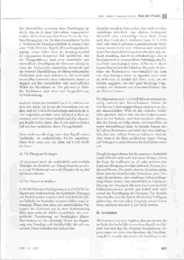 Vorschauseite 2: Sterbehilfe, Suizid und Strafrecht