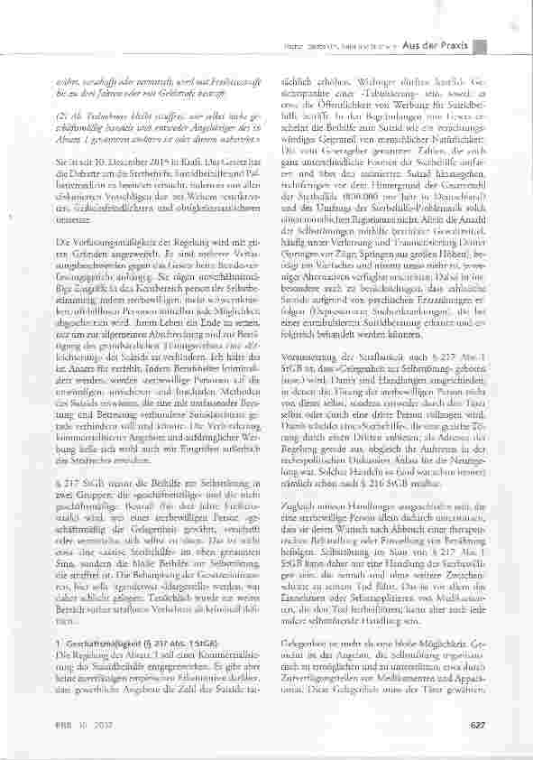 Vorschauseite 6: Sterbehilfe, Suizid und Strafrecht