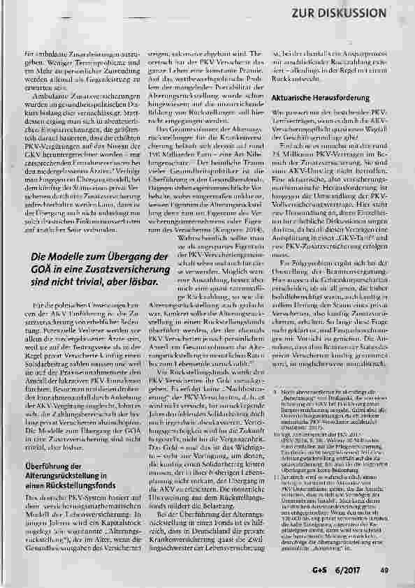 Vorschauseite 6: AKV pronto! Eine Streitschrift zur sofortigen Einführung einer Allgemeinen Krankenversicherung (AKV)*