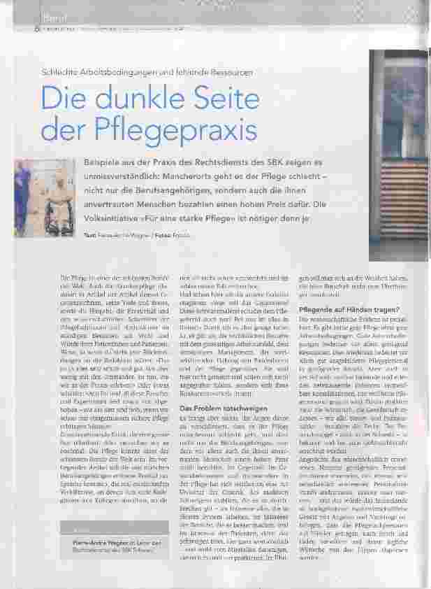 Vorschauseite 1: Die dunkle Seite der Pflegepraxis