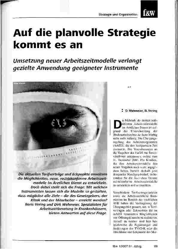 Vorschauseite 1: Auf die planvolle Strategie kommt es an