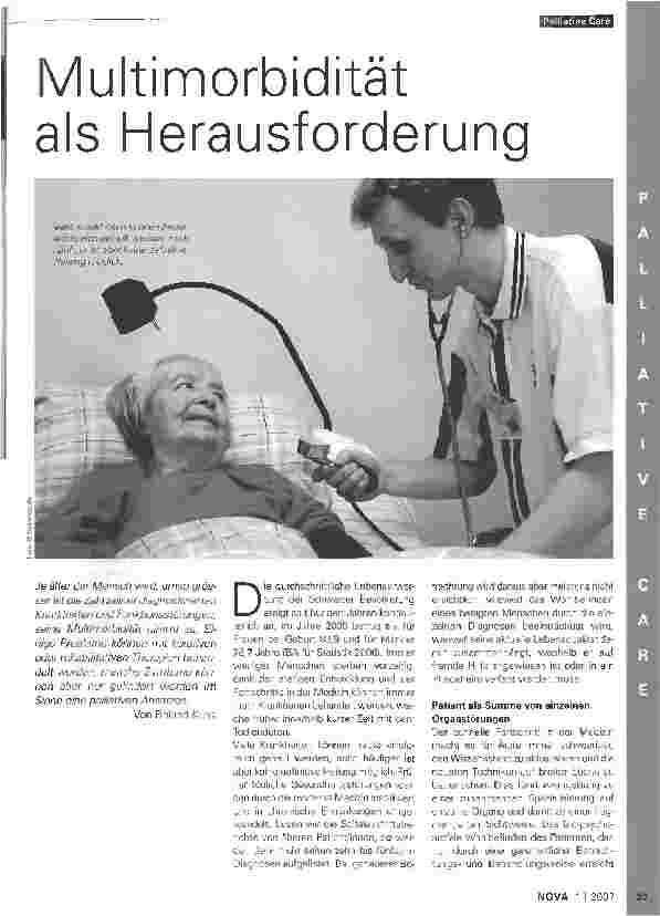 Vorschauseite 1: Multimorbidität als Herausforderung