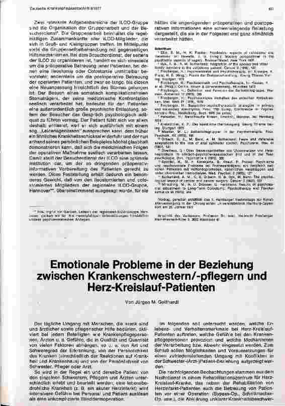 Vorschauseite 4: Psychosomatische Aspekte der Patienten mit Ileostomie und Colostomie