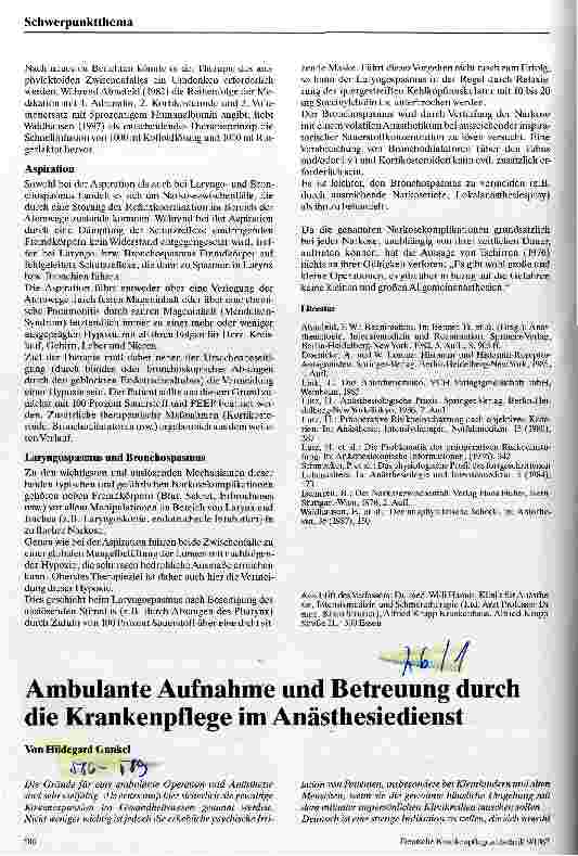 Vorschauseite 4: Risikofaktoren für eine Narkose sowie typische Komplikationen der Allgemeinnarkose