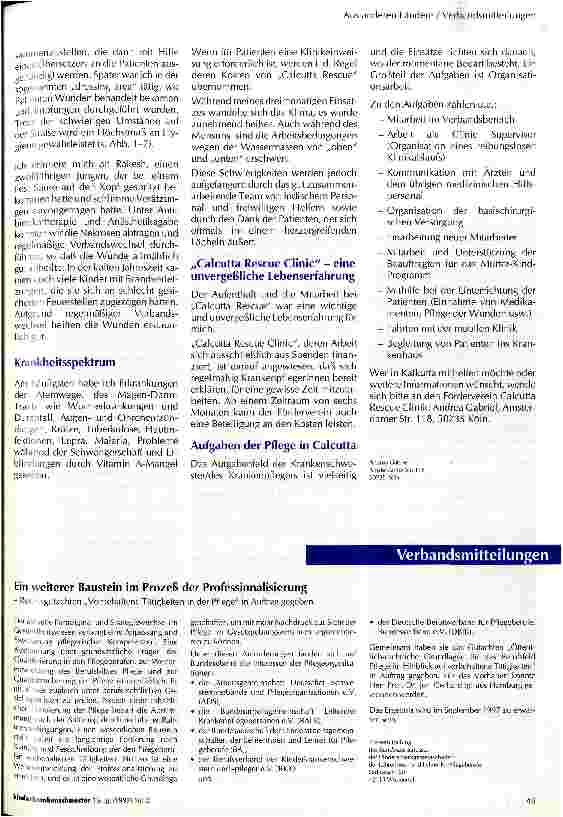 Vorschauseite 3: Mitarbeit in einer Straßenklinik von Kalkutta