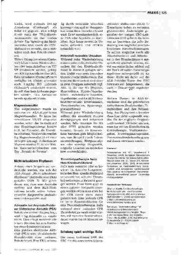 Vorschauseite 4: Wiederbelebung Erwachsener nach den neuen ERC-Leitlinien