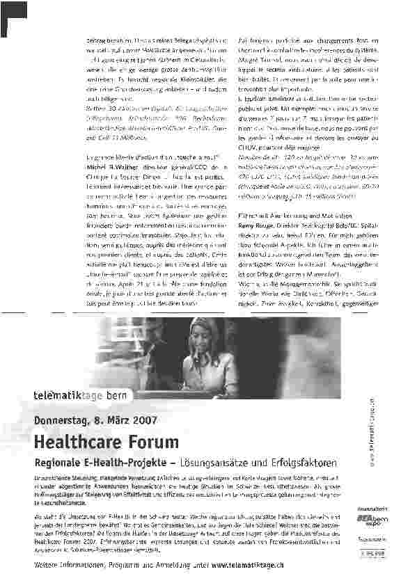 Vorschauseite 3: Gefällt Ihnen der Job als Spitaldirektor?