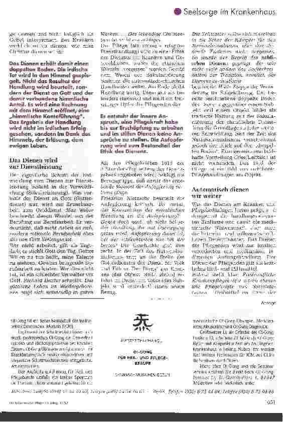 Vorschauseite 2: Das dienende Element der Pflege