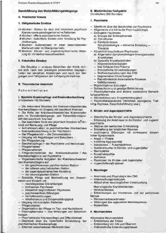 Vorschauseite 2: Weiterbildung zur Fachkrankenschwester/ zum Fachkrankenpfleger für Psychiatrie