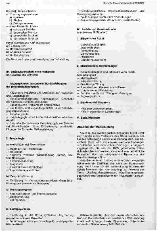 Vorschauseite 3: Weiterbildung zur Fachkrankenschwester/ zum Fachkrankenpfleger für Psychiatrie