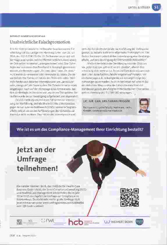 Vorschauseite 2: Auf Auffälligkeitsprüfungen beschränkt
