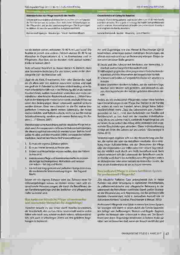 Vorschauseite 2: Besonderheiten der Pflege innerhalb der Familie