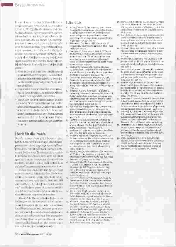 Vorschauseite 5: Ankle-Brachial-Index (ABI) Köchelarteriendruckmessung
