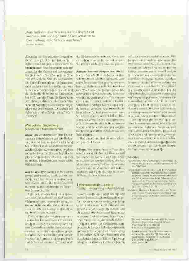 Vorschauseite 3: Traumafolgen im Alter