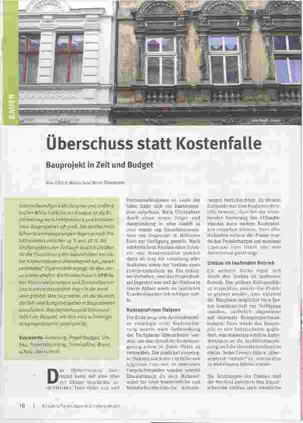 Vorschauseite 1: Überschuss statt Kostenfalle