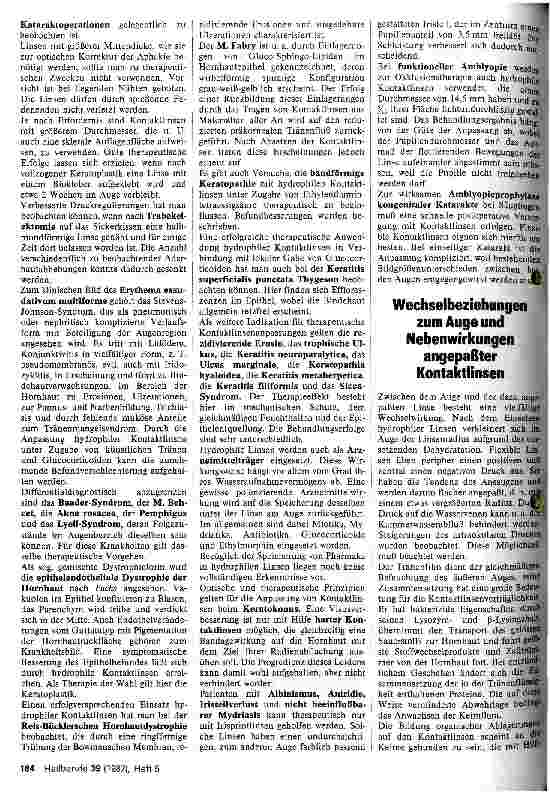 Vorschauseite 3: Therapeutische Anwendungsmöglichkeiten für Kontaktlinsen