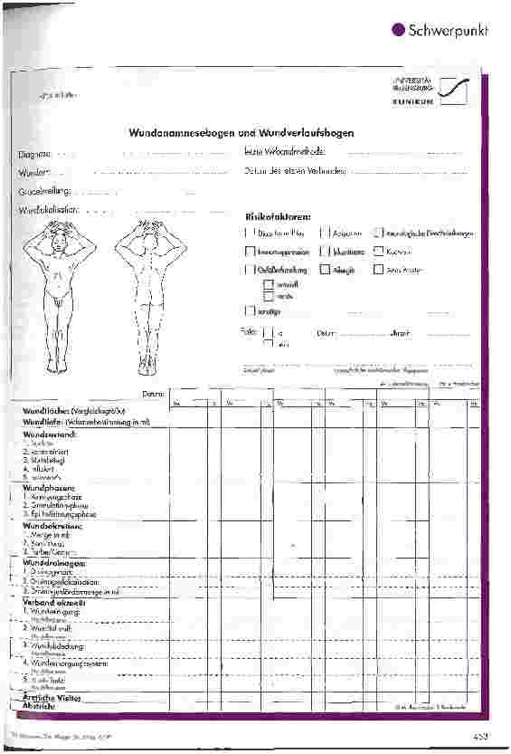 Vorschauseite 2: Wunddokumentation - ein Risikofaktor für die Pflege?