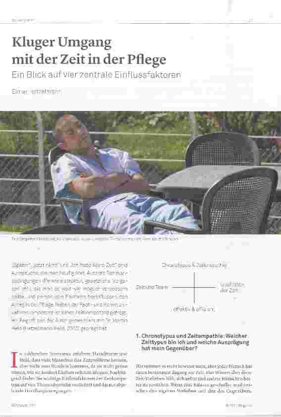 Vorschauseite 1: Kluger Umgang mit der Zeit in der Pflege