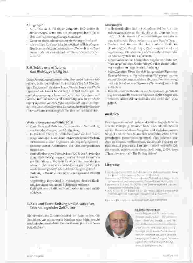 Vorschauseite 4: Kluger Umgang mit der Zeit in der Pflege