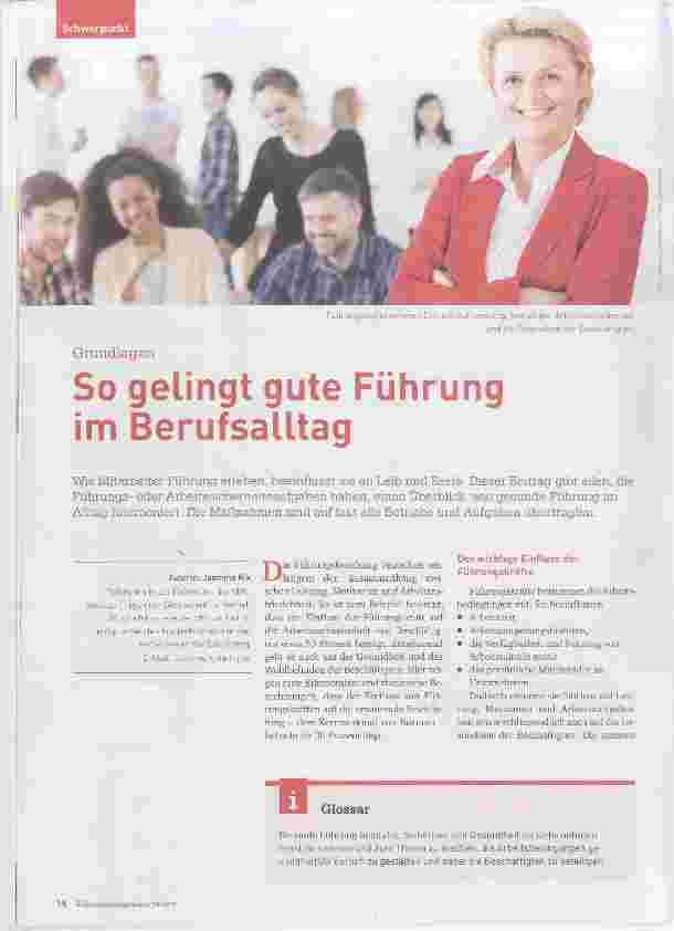 Vorschauseite 1: So gelingt gute Führung im Berufsalltag