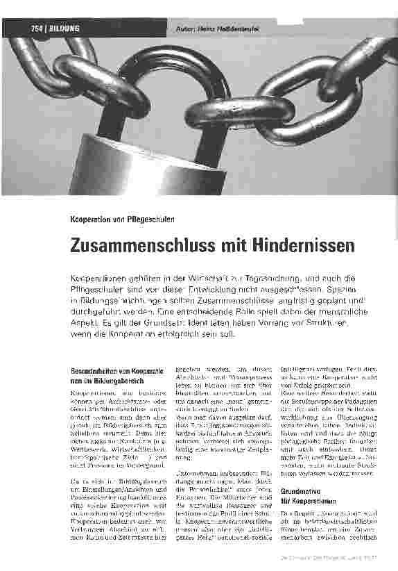 Vorschauseite 1: Zusammenschluss mit Hindernissen