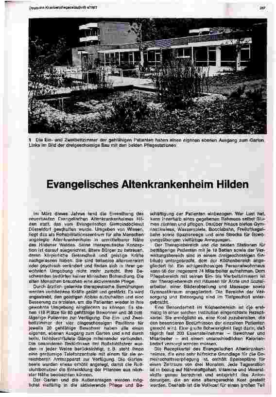 Vorschauseite 1: Evangelisches Altenkrankenheim Hilden