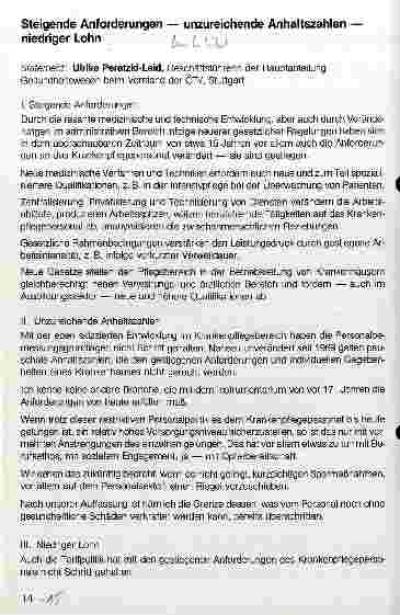 Vorschauseite 1: Krankenpflege - Stiefkind der Politik Steigernde Anforderungen-unzureichende Anhaltszahlen-niedriger Lohn