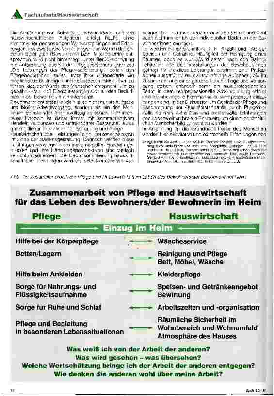 Vorschauseite 4: Hauswirtschaft: Alltagskultur mitgestalten und Arbeitsorganisation im Team (teil 3)