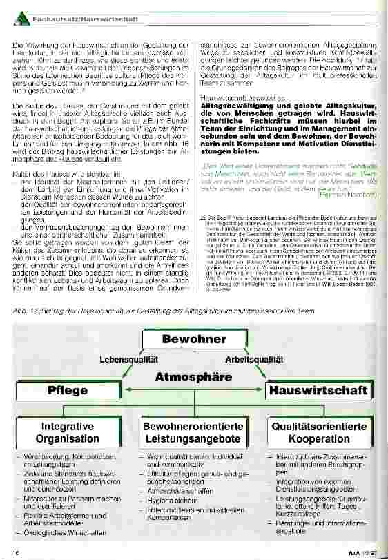 Vorschauseite 6: Hauswirtschaft: Alltagskultur mitgestalten und Arbeitsorganisation im Team (teil 3)